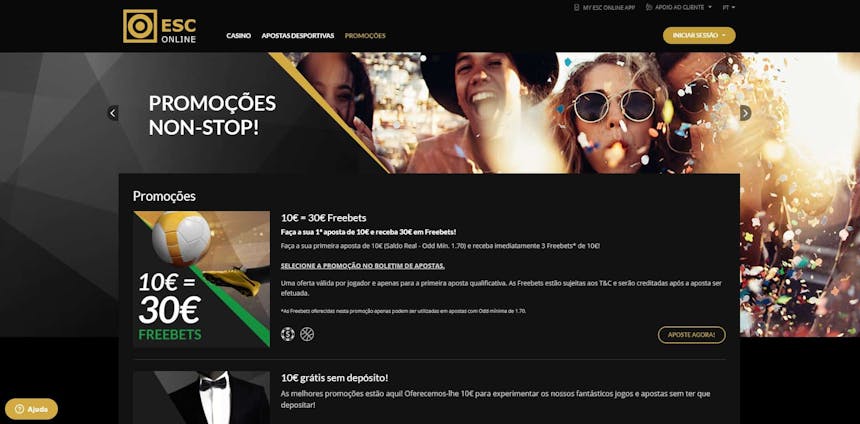 ESC online offers its players various bonuses and promotions.