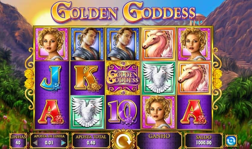 Símbolos, gráficos, sons e animações de Golden Goddess